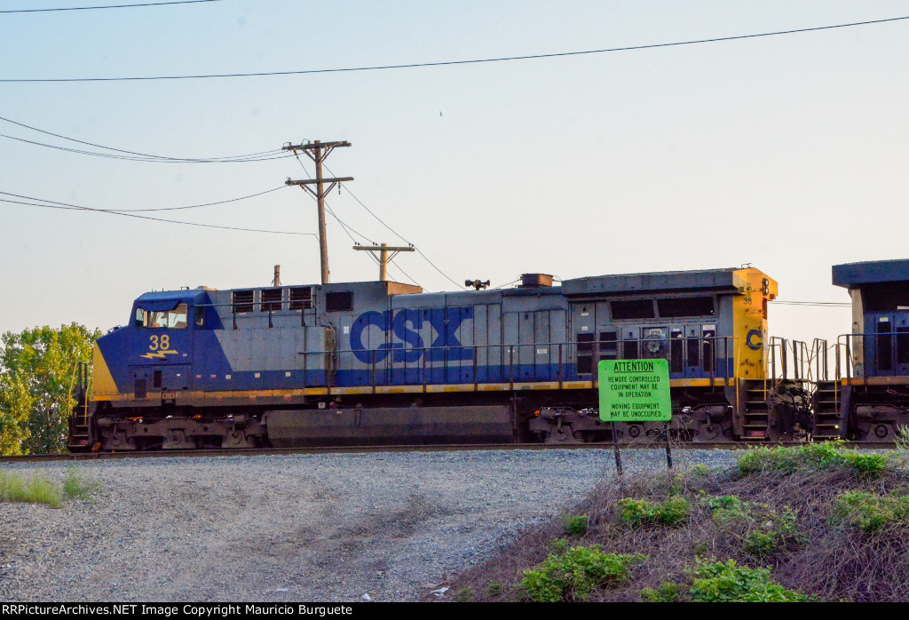CSX AC44CW Locomotive in the yard